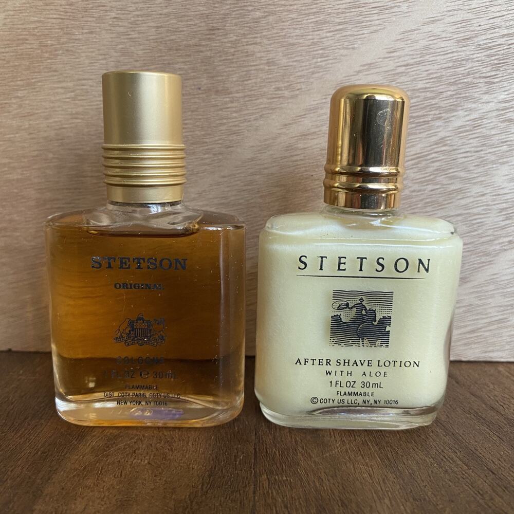 Vintage Stetson Original Cologne Splash & After Shave Lotion w/ Aloe 1 FL Oz New